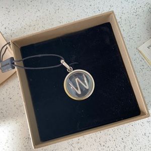 NWT Burberry initial jewelry Charm “W”